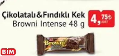 BROWNİ INTENSE ÇİKOLATALI&FINDIKLI KEK